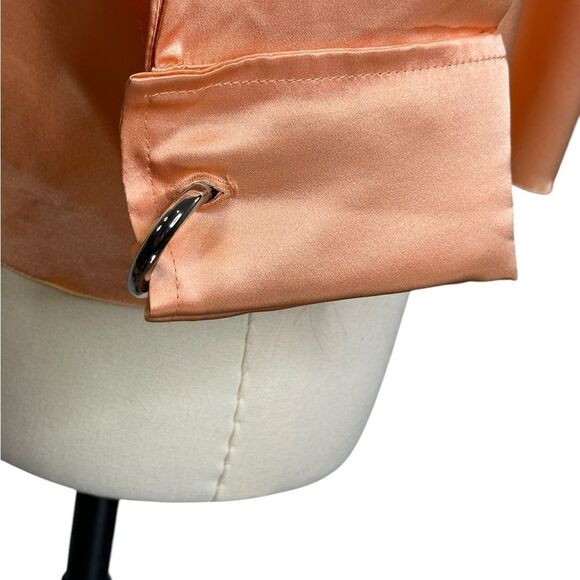 Marques Almeida Silk Belted Collar Long Sleeve Blouse | Size S - Picture 7 of 11